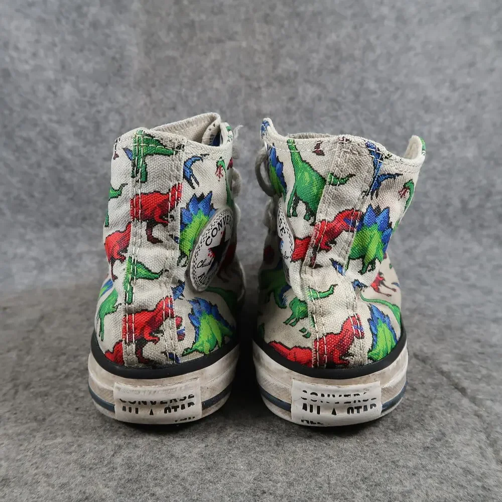 Converse Shoes Junior 1 Chuck Taylor All Star High Top Sneakers Dinosaurs Canvas